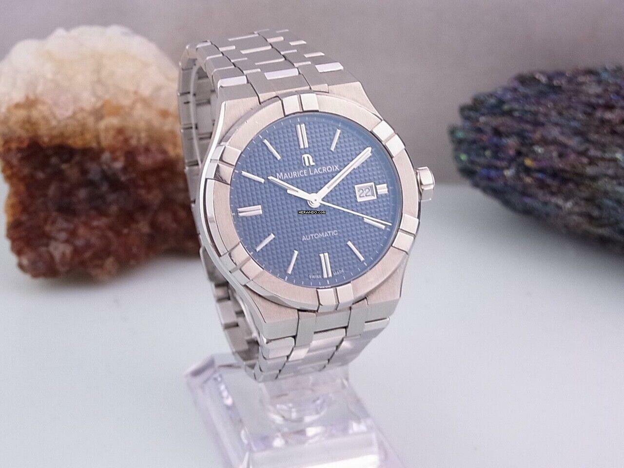 Thumbnail von Maurice Lacroix AIKON Ai6008 Automatik 42 Mm Saphirglas Edelstahl Datumanzeige </h1>