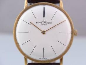 Thumbnail von Baume & Mercier Klassik Handaufzug Ø 32 Mm Herrenuhr 750 / 18k Gold Vintage </h1>