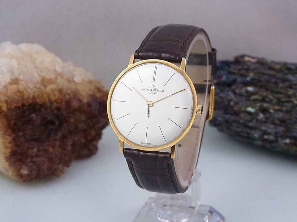  Baume & Mercier Klassik Handaufzug Ø 32 Mm Herrenuhr 750 / 18k Gold Vintage </h1> 