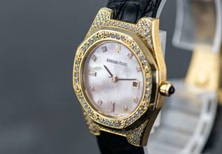 Thumbnail von Audemars Piguet Royal Oak Lady Diamond | 66797BA | Mother of Pearl dial | Yellowgold </h1>