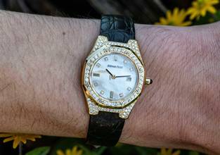 Thumbnail von Audemars Piguet Royal Oak Lady Diamond | 66797BA | Mother of Pearl dial | Yellowgold </h1>