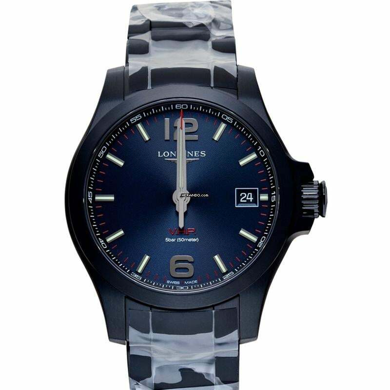 Longines Conquest L37162966 - Longines Conquest Quartz Blue Dial Stainless Steel Men's Watch </h1>