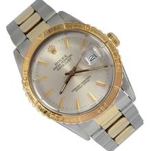 Thumbnail von Rolex Datejust Turn-O-Graph 16253 Turn-O-Graph Thunderbird Soleil silver dial Full Set 1985’s </h1>