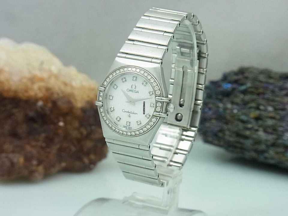  Omega Constellation Ladies Diamanten Perlmutt Zifferblatt Damenuhr Ø 26 Mm </h1> 