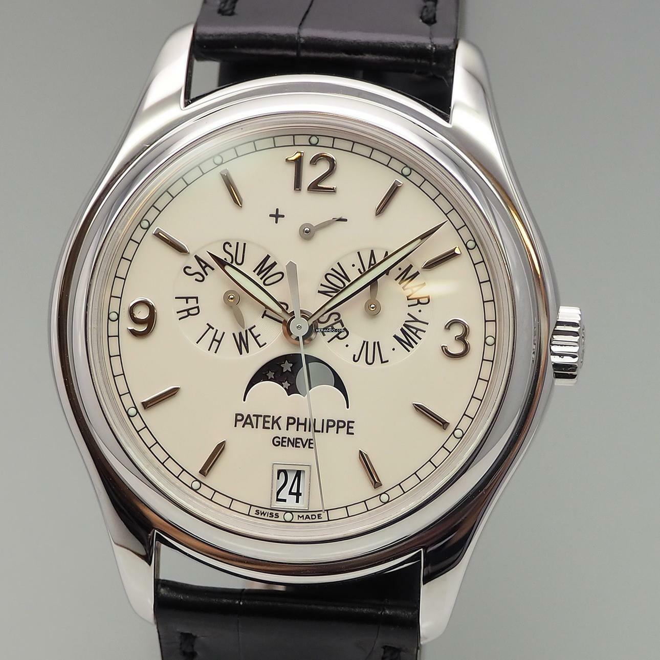 Thumbnail von Patek Philippe Annual Calendar WhiteGold 18k/750 Ref. 5146G Box+Papiere 2005 </h1>