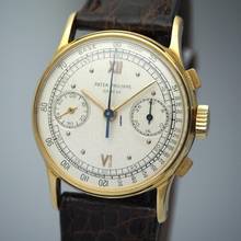 Thumbnail von Patek Philippe Chronograph Ref./Cal. 130 Gold 18k/750 from 1950