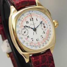 Thumbnail von Longines vintage Chronograph 13.33 / 1935 Gold 18k/750 Serviced+ Archiv-Extract ULTRA RARE