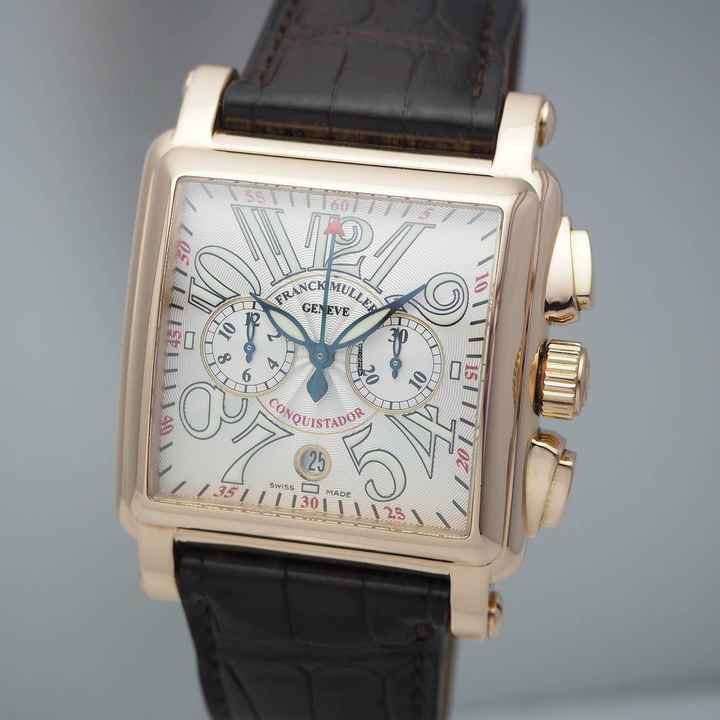  Franck Muller Conquistador Cortez Chronograph Ref.: 10000 H CC Rosegold 18k/750 Box + Papiere 