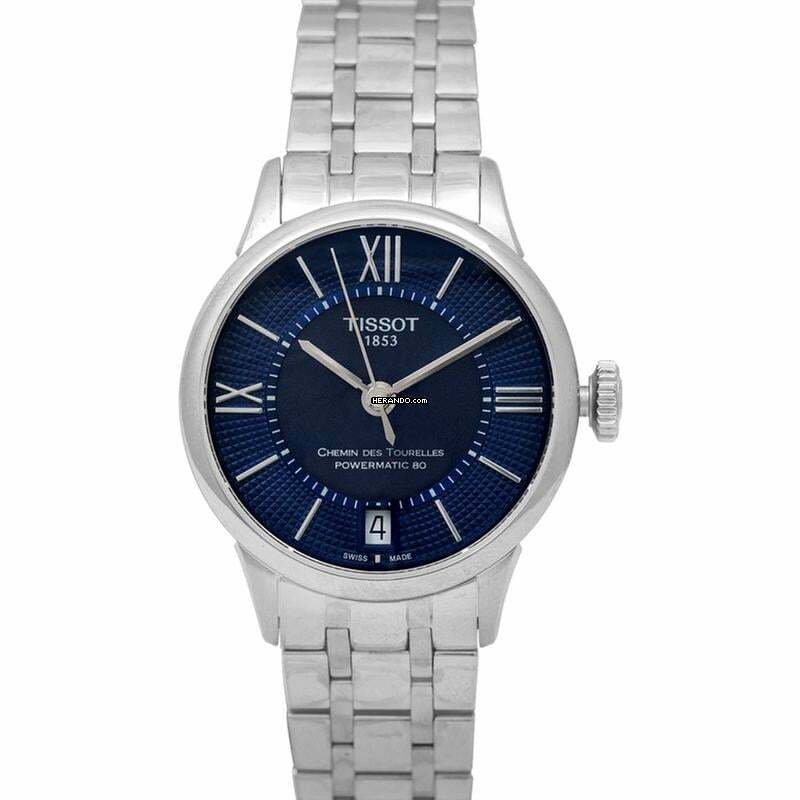 Tissot T099.207.11.048.00 - T-Classic Chemin Des Tourelles Powermatic 80 Lady Automatic Blue Dial </h1>