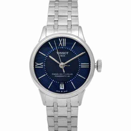  Tissot T099.207.11.048.00 - T-Classic Chemin Des Tourelles Powermatic 80 Lady Automatic Blue Dial </h1> 