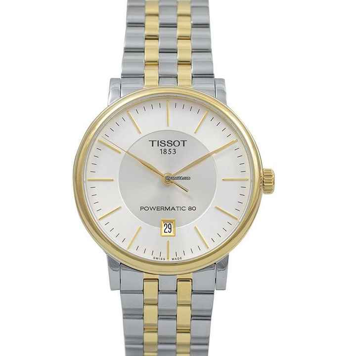  Tissot Carson T122.407.22.031.00 - T-Classic Carson Premium Powermatic 80 Automatic Silver Dial Men's Wa </h1> 