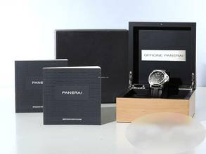 Thumbnail von Panerai Luminor Marina Base 44mm Pam00777 2019 Edelstahl Handaufzug Stahl Steel Black Dial </h1>