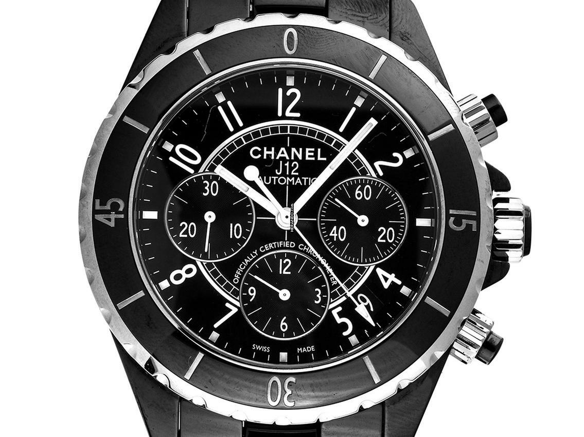  Chanel J12 Keramik Black Ref.H0940 2024 Full Set Ungetragen 