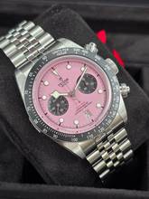 Thumbnail von Tudor Black Bay Chrono 'Pink' M79360N-0019 'Inter Miami CF' Unworn/New Condition Full Set 2-2026 Full Stickers