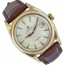Thumbnail von Rolex Datejust 36 Oyster Perpetual Datejust 6075 Ovettone Ivory dial very rare 1950's </h1>