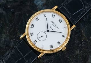 Thumbnail von Patek Philippe Calatrava 3919J | rare Beyer Zurich | Box and Documentation </h1>