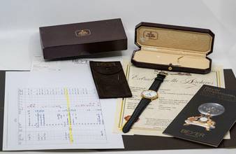 Thumbnail von Patek Philippe Calatrava 3919J | rare Beyer Zurich | Box and Documentation </h1>