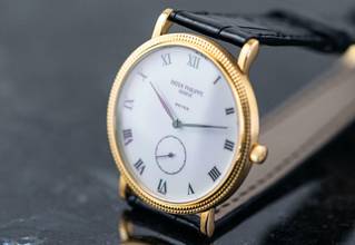 Thumbnail von Patek Philippe Calatrava 3919J | rare Beyer Zurich | Box and Documentation </h1>