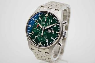 Thumbnail von IWC Fliegeruhr Chronograph Pilot Chronograph Racing Green Edition mit IWC Edelstahlarmband </h1>