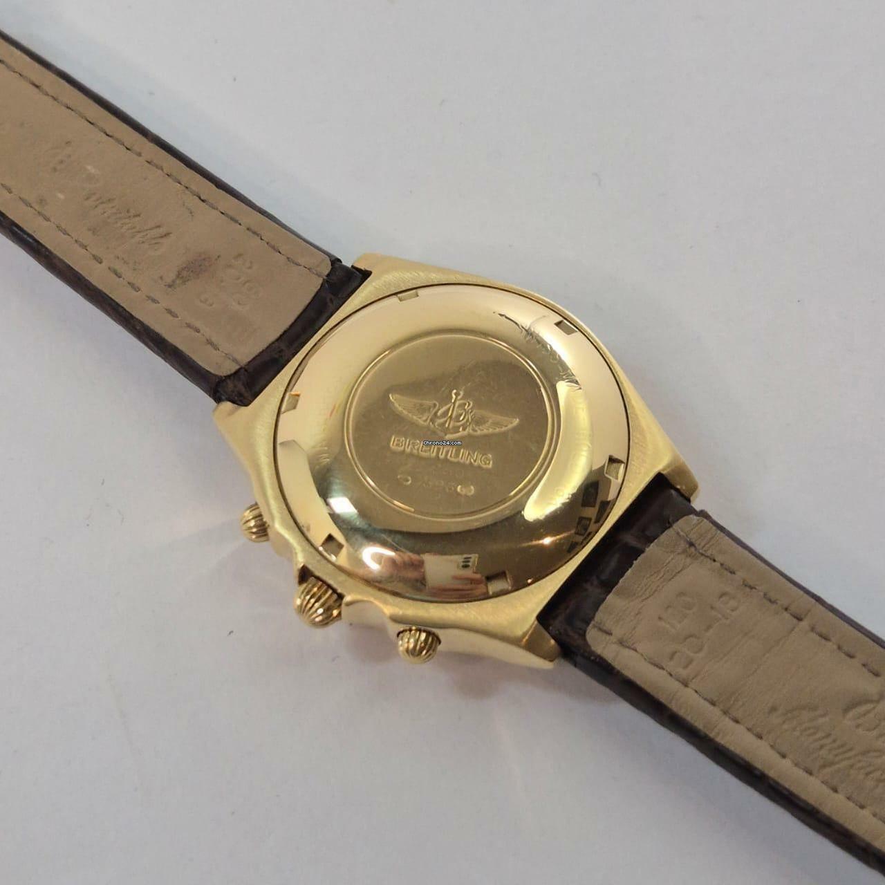 Thumbnail von Breitling Chronomat Yellow Gold Blue Dial 39mm Automático Completo