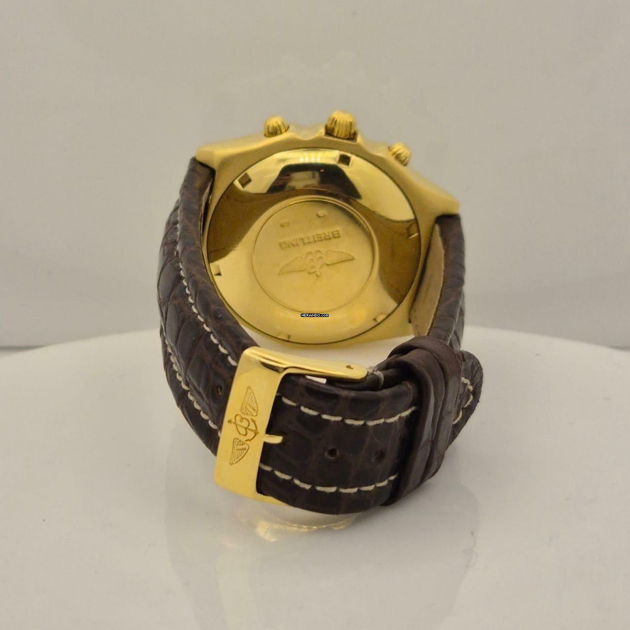 Thumbnail von Breitling Chronomat Yellow Gold Blue Dial 39mm Automático Completo