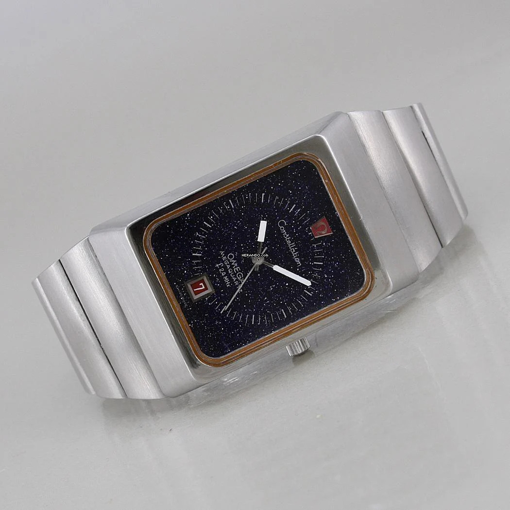  Omega Constellation Quartz Megaquartz Aventurine neues Uhrwerk </h1> 