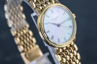 Thumbnail von Patek Philippe Calatrava 3802/200 | Gold bracelet | Certificate 1990 | Yellowgold </h1>