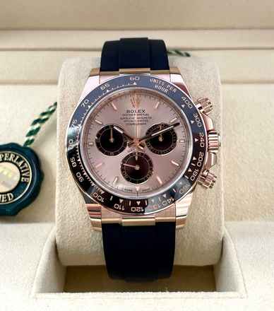  Rolex Daytona Oysterflex Rose18Kt. Sundust Dial NEW 2024 Full Set Box and Papers Ref:126515LN 