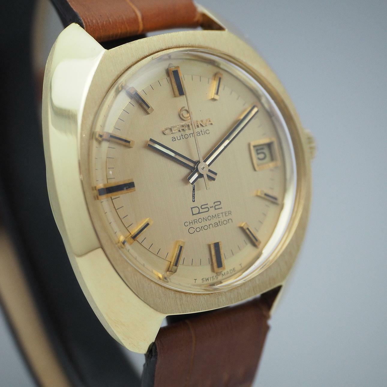 Thumbnail von Certina DS-2 Chronometer Vintage Automatik 1969 5880-300 GOLD 18k/750 VERY RARE Gold 18k/750