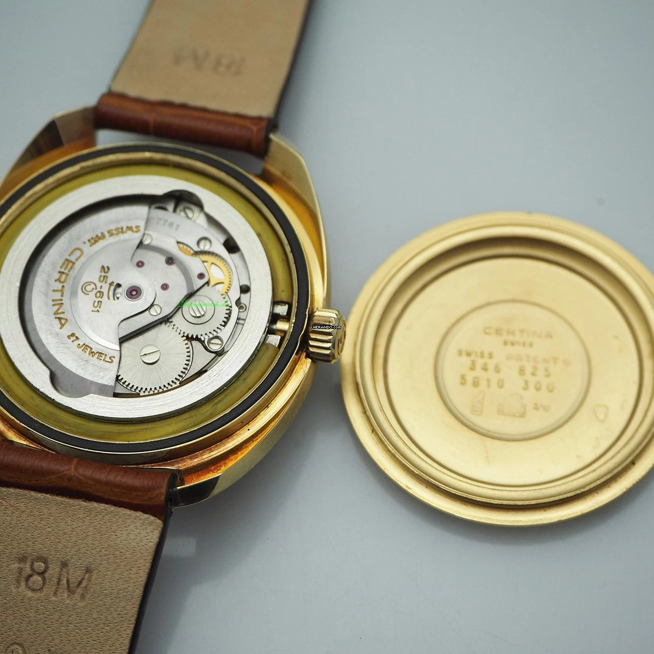 Thumbnail von Certina DS-2 Chronometer Vintage Automatik 1969 5880-300 GOLD 18k/750 VERY RARE Gold 18k/750