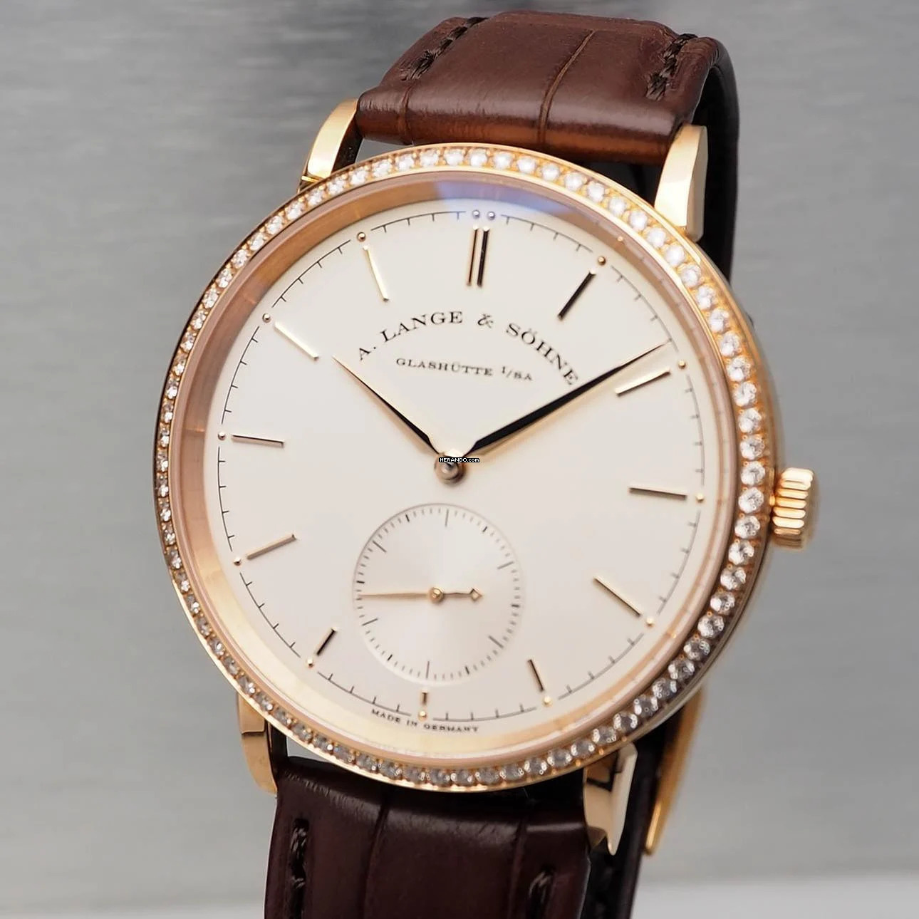  A. Lange & Söhne Saxonia Diamonds Ref: 842.032 B&P NEU inkl. MwST </h1> 