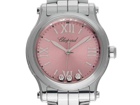  Chopard Happy Sport Diamanten Ref.278590-3012 2024 Full Set Ungetragen 