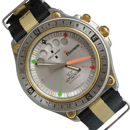  Lemania First Mark Elvstrom 43MM 8734 Regatta Yacht Timer 1990’s </h1> 