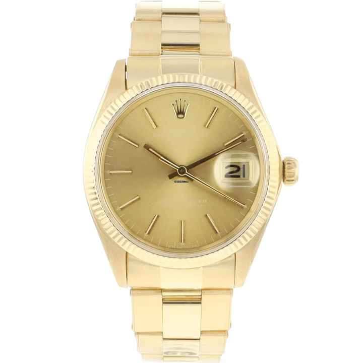  Rolex Oyster Perpetual Date 34MM Champagne Ghost Dial </h1> 