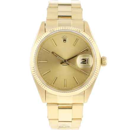  Rolex Oyster Perpetual Date 34MM Champagne Ghost Dial </h1> 
