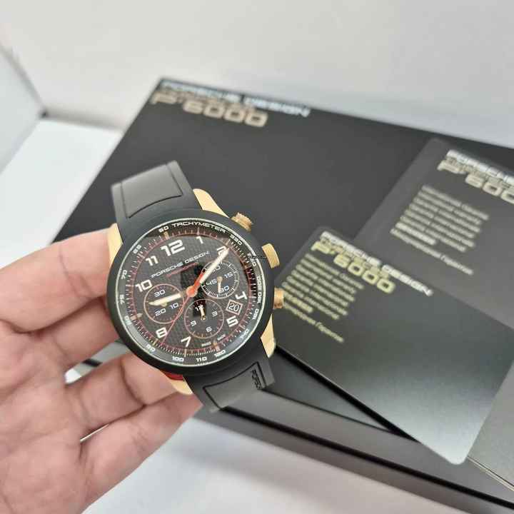  Porsche Design Dashboard Ouro Rosé 42mm Automático Completo 