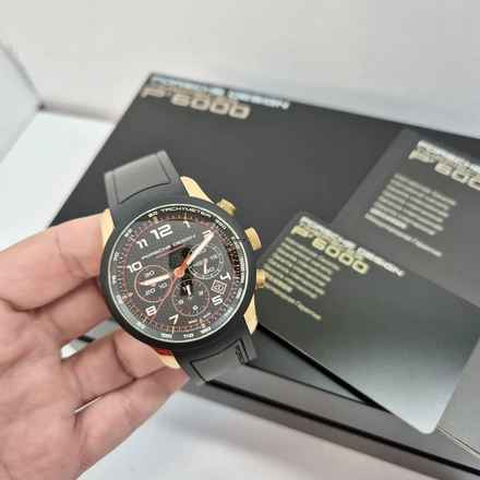  Porsche Design Dashboard Ouro Rosé 42mm Automático Completo 