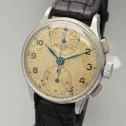  Heuer Chronograph Vintage 1946 Valjoux 77 Schaltrad Chronograph RARE </h1> 