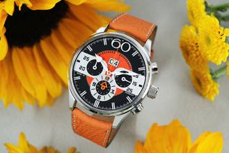 Thumbnail von Alexander Shorokhoff Big Date Chrono optional in gelb Limitiert 30 Stück