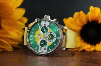 Thumbnail von Alexander Shorokhoff Big Date Chrono optional in gelb Limitiert 30 Stück