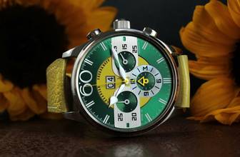 Thumbnail von Alexander Shorokhoff Big Date Chrono optional in gelb Limitiert 30 Stück