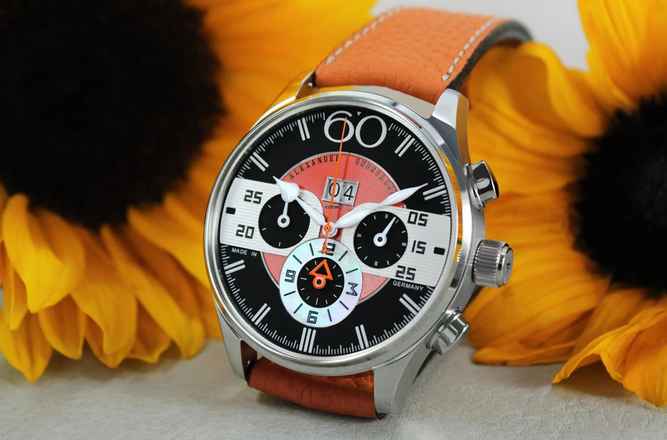  Alexander Shorokhoff Big Date Chrono optional in gelb Limitiert 30 Stück 