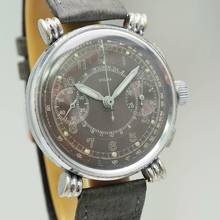 Thumbnail von Dogma Chronograph Vintage um 1940 Schaltrad Chronograph RARE LUGS