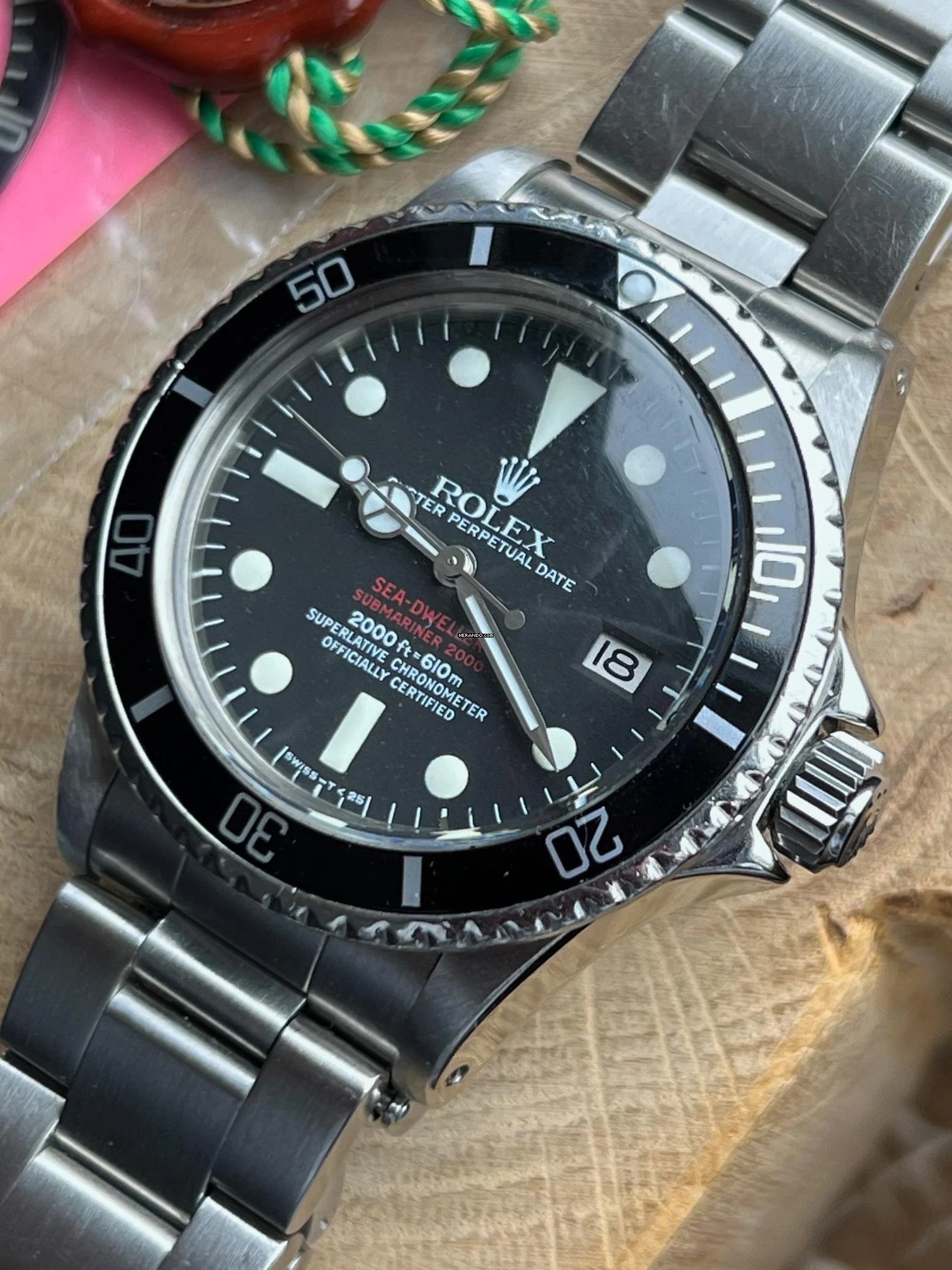 Rolex Sea-Dweller 1665 Sea-Dweller DRSD Lemrich DialBox & Service Dokumente-1976