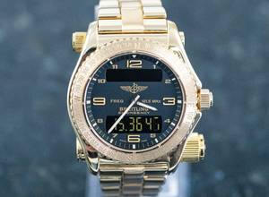 Thumbnail von Breitling Emergency K56121.1 | Yellowgold | Collectors Full Set
