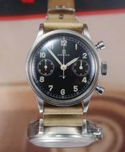 Thumbnail von Omega 33.3 Chronograph Rare Early model Waterproof Black Military Dial 321 </h1>