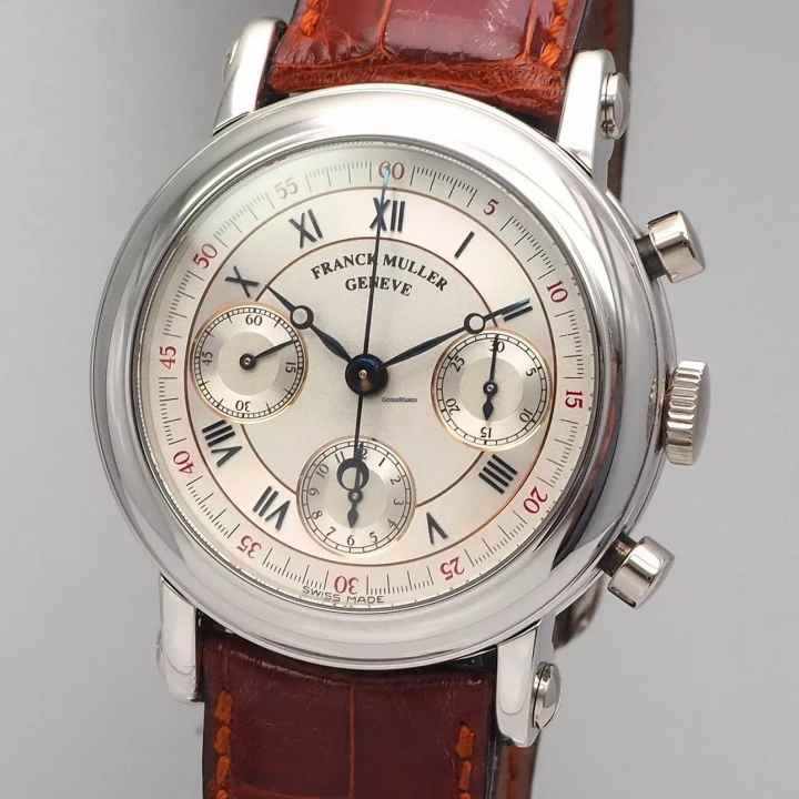  Franck Muller Chronograph Double Face Platinum Ref.: 7000 CC DF Box + Papiere FM Service 