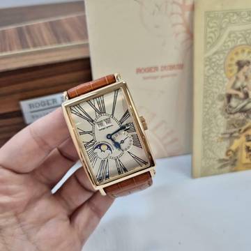  Roger Dubuis Much More Perpetual Calendar Moonphase Ouro Rosé XL Automático 