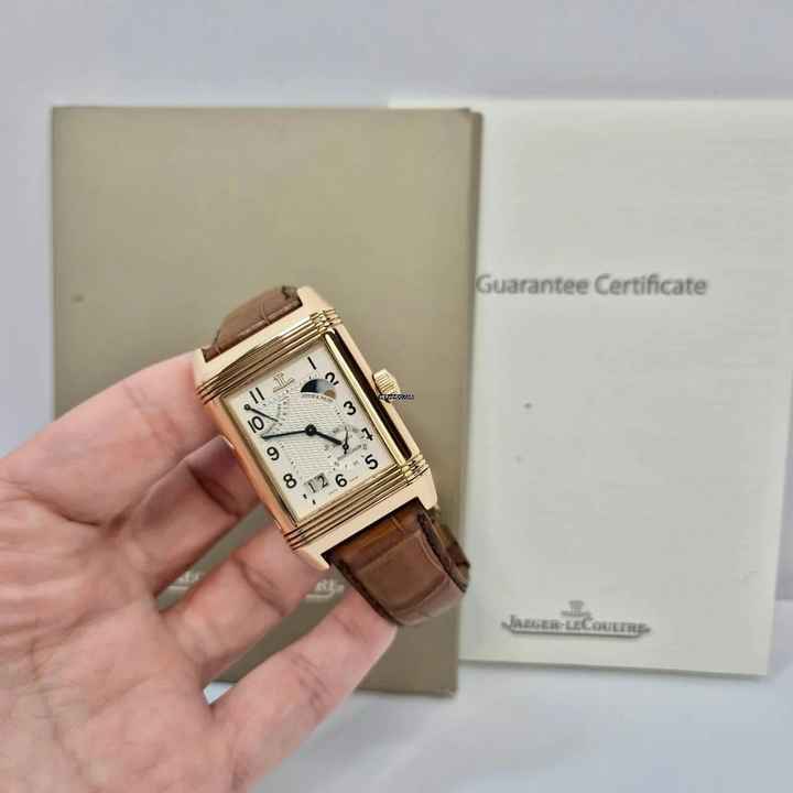  Jaeger-LeCoultre Reverso Septantieme Ouro Rosé Edição Limitada Corda Completo 