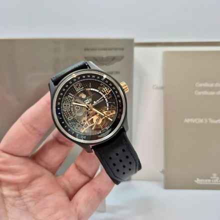  Jaeger-LeCoultre AMVOX TOURBILLON Gmt Ouro Rosé & Cerâmica Edição ltda 